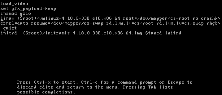 Default Linux Boot Entry